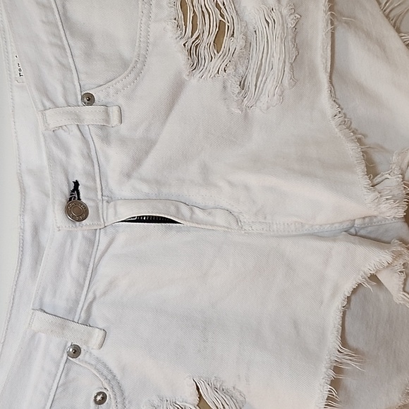 Rag & Bone White Marin Distressed Cut Off Short Size 29 - Picture 9 of 16